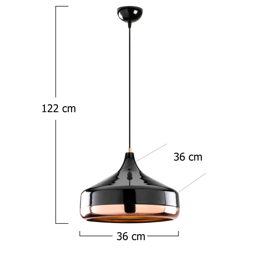Ljusskrona med upphängningsrem  YILDO 1xE27/40W/230V