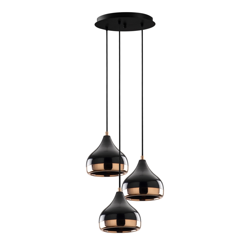 Ljusskrona med upphängningsrem  YILDO 3xE27/40W/230V