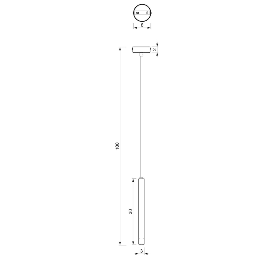 Ljuskrona med upphängningsrem YORU 1xG9/8W/230V 30 cm mässing