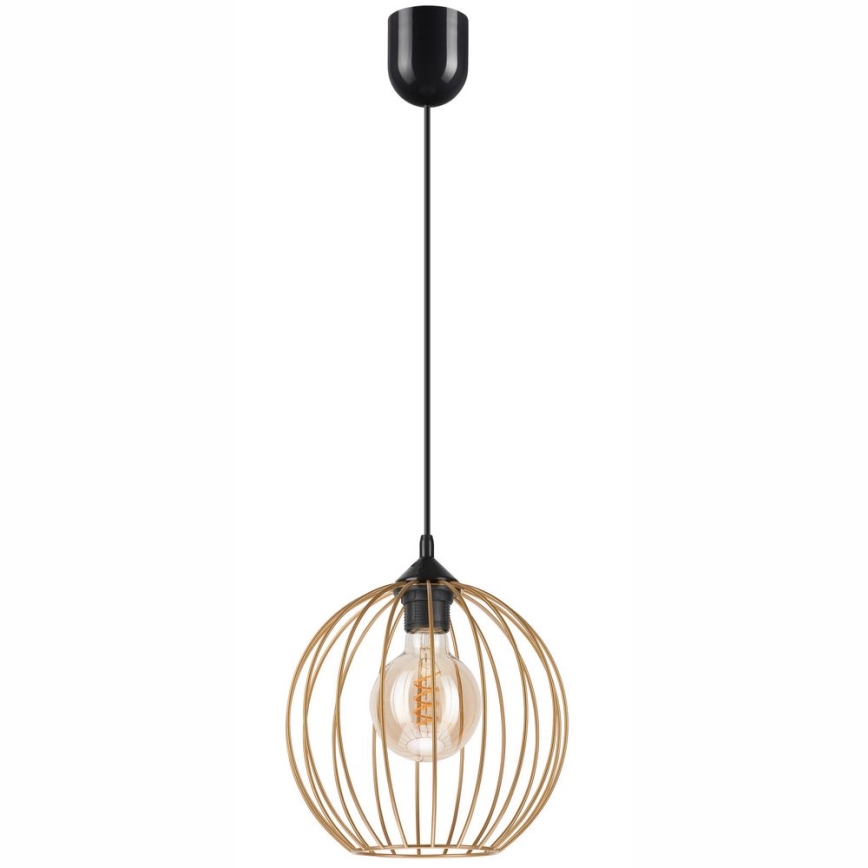 Ljuskrona med upphängningsrem ZOYA 1xE27/60W/230V mässing