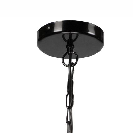 Ljuskrona på en kedja ORLANDO 6xE27/60W/230V black