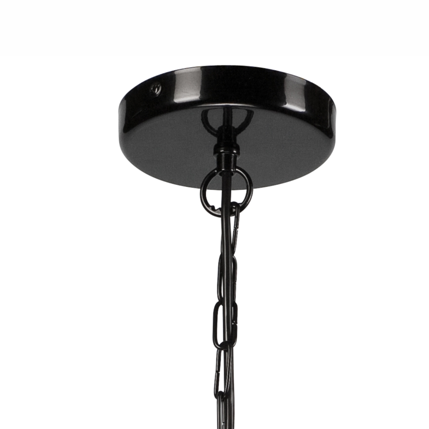 Ljuskrona på en kedja ORLANDO 6xE27/60W/230V black