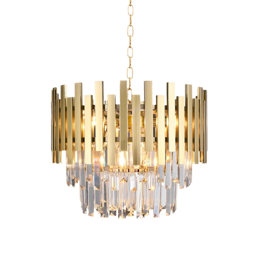 Ljuskrona på kedja ASPEN GOLD 6xE14/40W/230V
