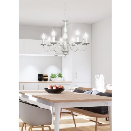 Ljuskrona på en kedja  BELLAGIO 8xE14/40W/230V