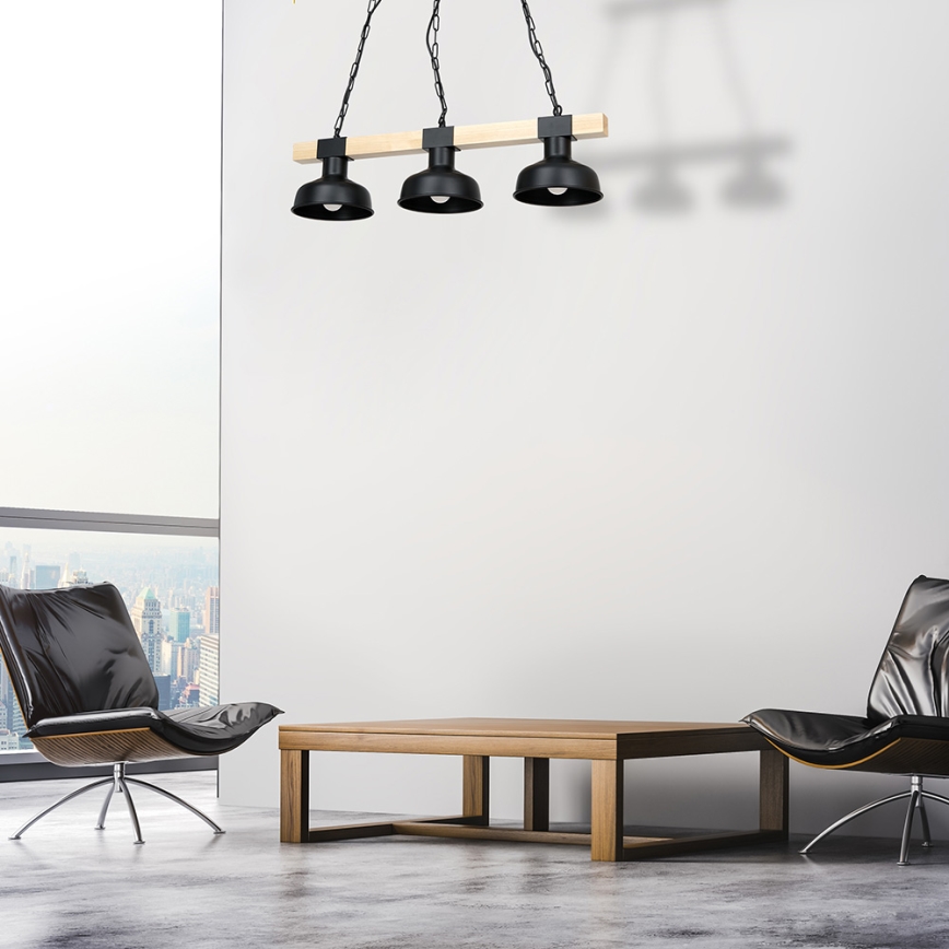 Ljuskrona på en kedja  FARO 3xE27/60W/230V
