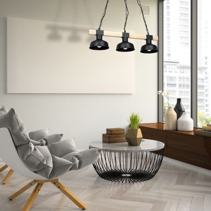 Ljuskrona på en kedja  FARO 3xE27/60W/230V