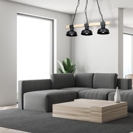 Ljuskrona på en kedja  FARO 3xE27/60W/230V