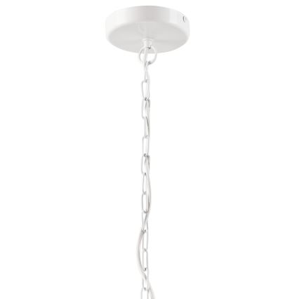 Ljuskrona på kedja GINA 3xE27/60W/230V vit