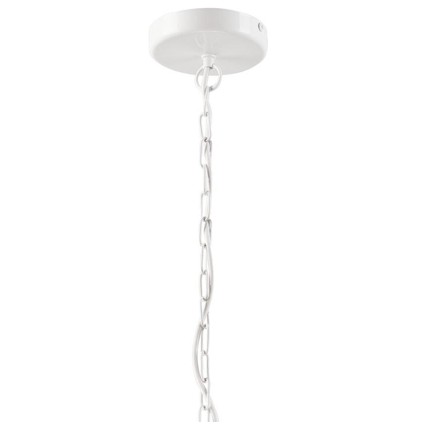 Ljuskrona på kedja GINA 5xE27/60W/230V vit
