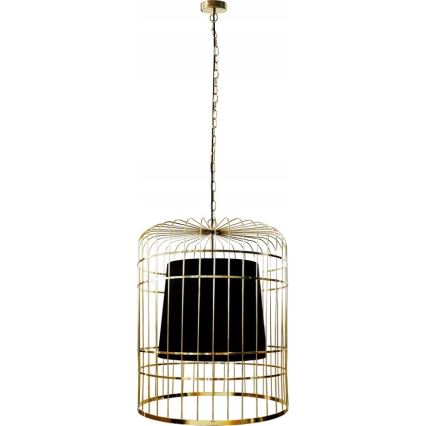 Ljuskrona på kedja LONGIS 2xE27/60W/230V diameter 60 cm guld/svart