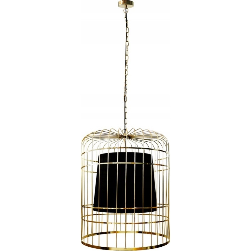 Ljuskrona på kedja LONGIS 2xE27/60W/230V diameter 60 cm guld/svart