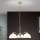 Ljuskrona på kedja OLD LAMP 3xE27/40W/230V diameter 65 cm vit/mässing