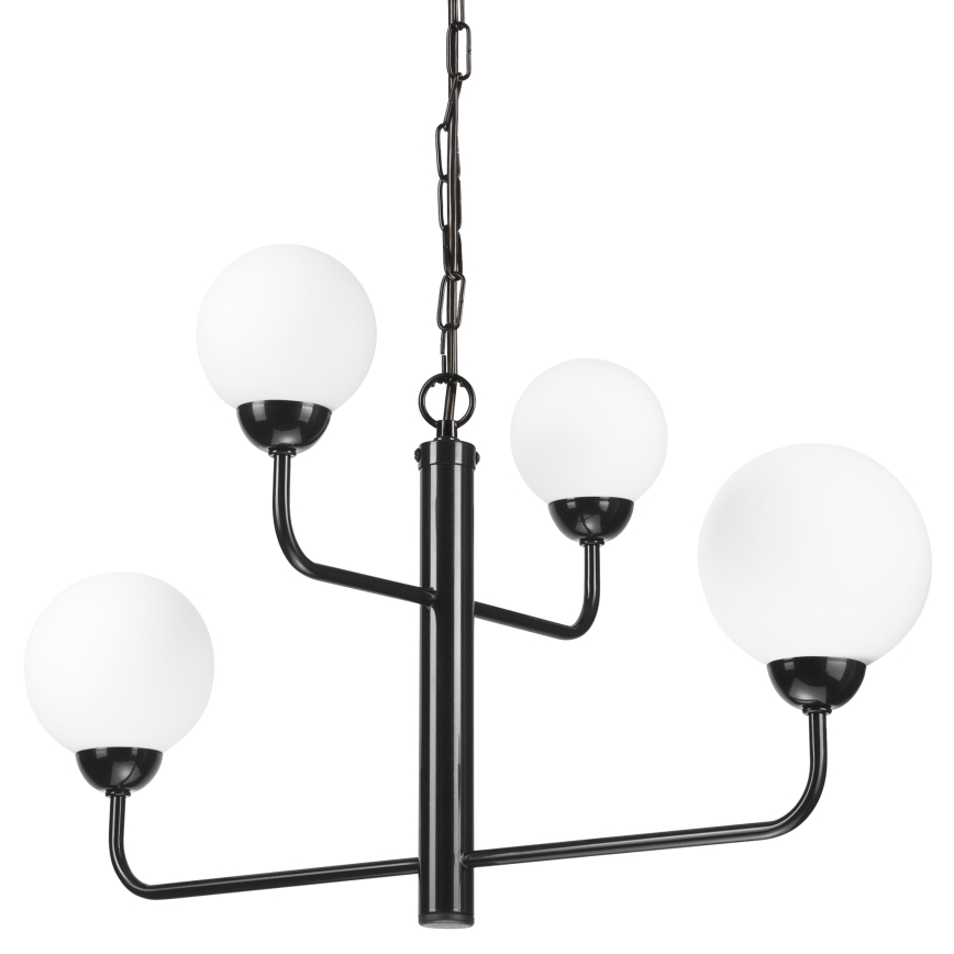 Ljuskrona på kedja OSCAR 4xG9/5W/230V svart