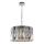 Ljuskrona på kedja RITZ 12xE14/40W/230V diameter 54 cm skinande krom