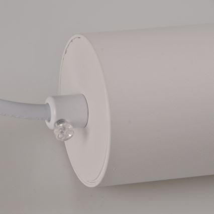 Ljuskrona på rem för skensystem MARIBEL 3xGU10/10W/230V + 1 m skena system vit