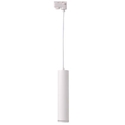 Ljuskrona på rem för skensystem PARIS 3xGU10/10W/230V + 1 m skena system vit