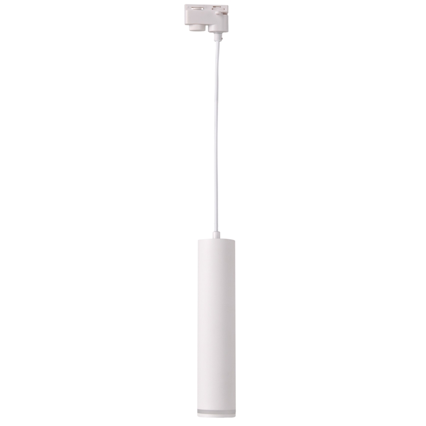 Ljuskrona på rem för skensystem PARIS 3xGU10/10W/230V + 1 m skena system vit