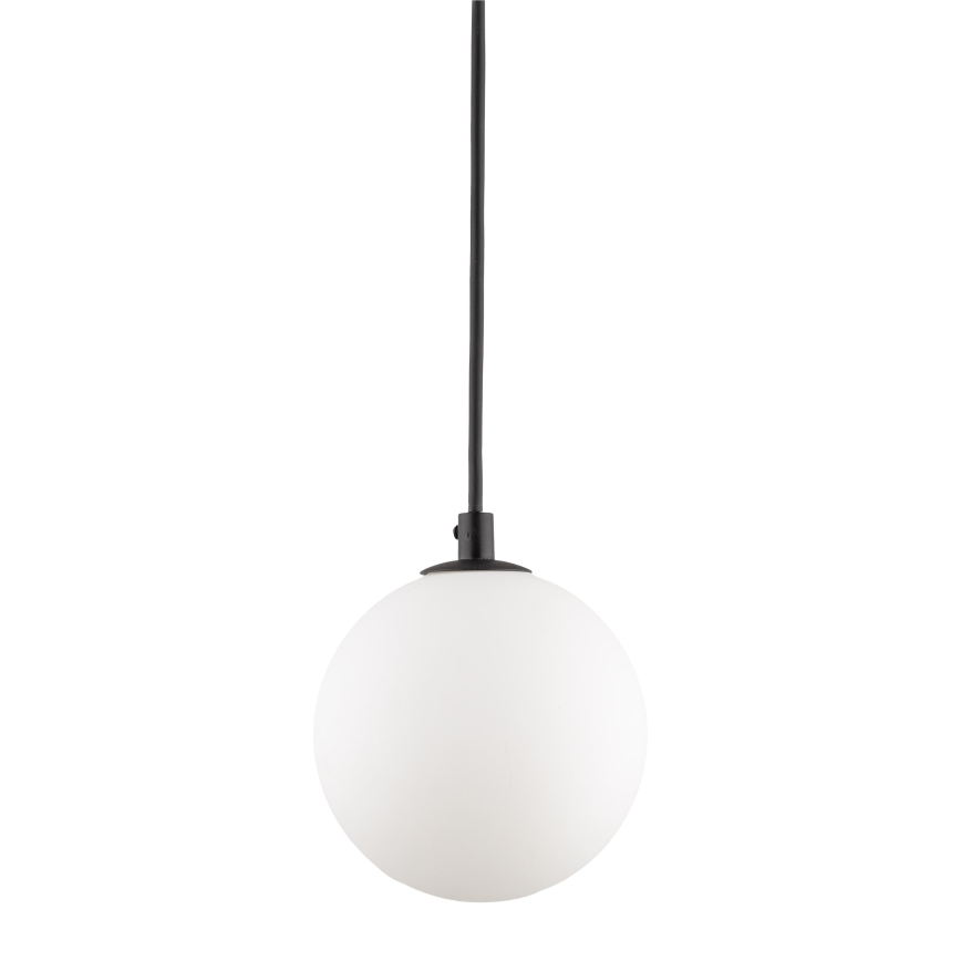 Ljuskrona med textilsladd för 1-fas skensystem TRACER 1xG9/8W/230V svart/vit