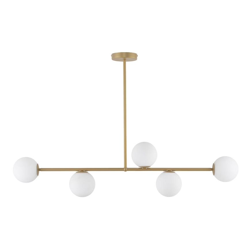 Ljuskrona på stång GAMA 5xG9/12W/230V beige