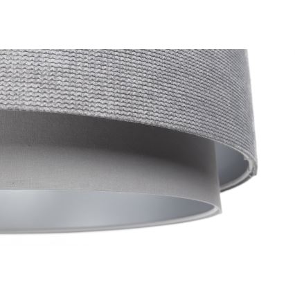 Ljuskrona på vajer DOBLO 1xE27/60W/230V diameter 60 cm grå/silver