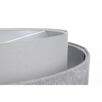 Ljuskrona på vajer DOBLO 1xE27/60W/230V diameter 60 cm grå/silver