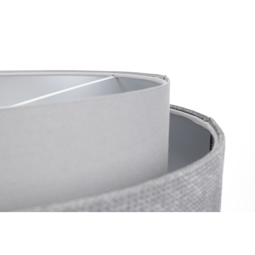 Ljuskrona på vajer DOBLO 1xE27/60W/230V diameter 60 cm grå/silver