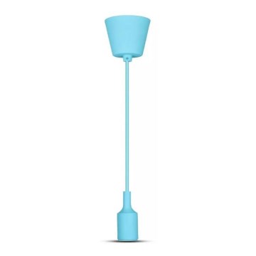 Ljusskrona med upphängningsrem  1xE27/60W/230V blå 