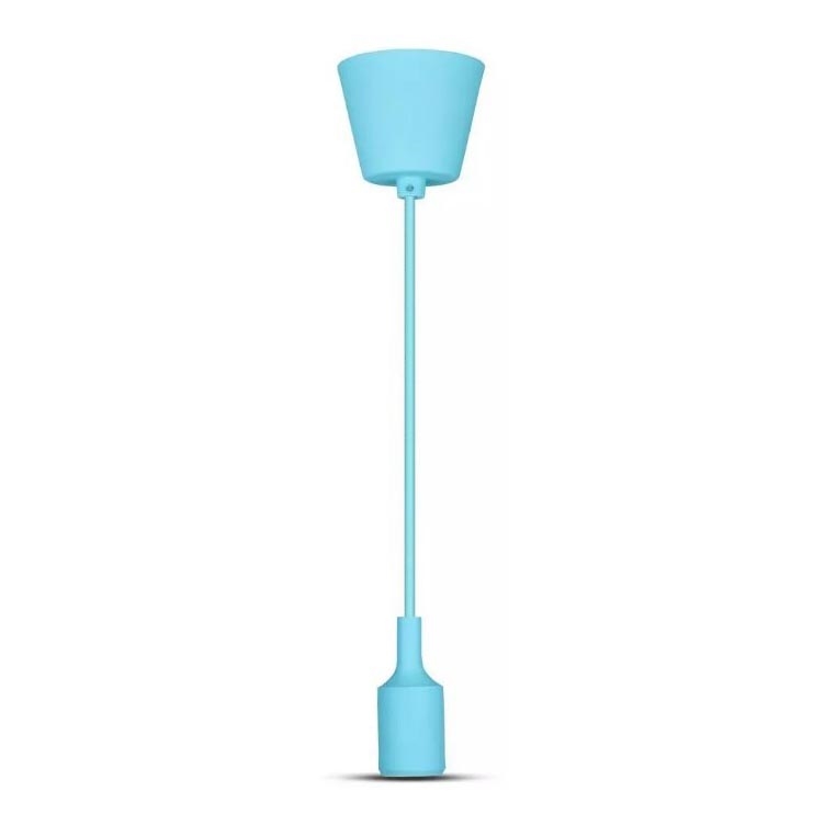 Ljusskrona med upphängningsrem  1xE27/60W/230V blå 