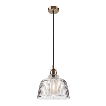 Ljusskrona med upphängningsrem  ASTA 1xE27/60W/230V brons