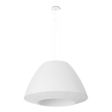 Ljusskrona med upphängningsrem  BELLA 3xE27/60W/230V diameter  60 cm vit