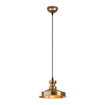 Ljusskrona med upphängningsrem  BERCESTE 1xE27/40W/230V gyllene 