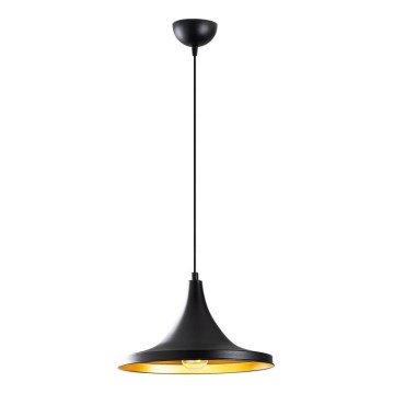 Ljusskrona med upphängningsrem  BERCESTE 1xE27/40W/230V svart 