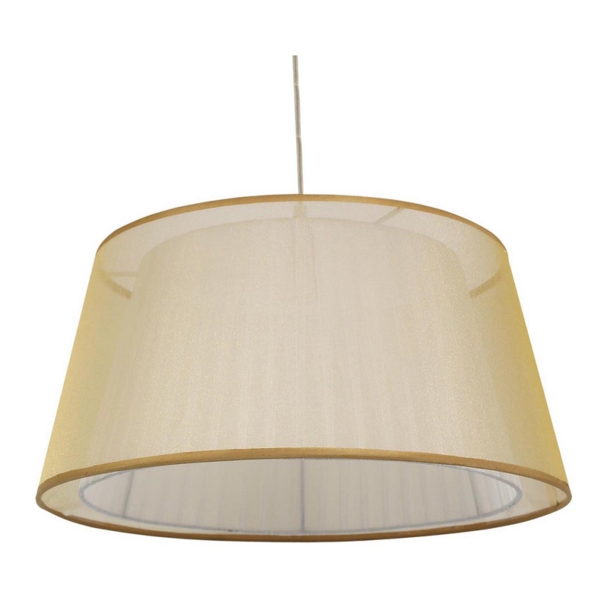 Ljusskrona med upphängningsrem  CHARLIE 1xE27/60W/230V beige 