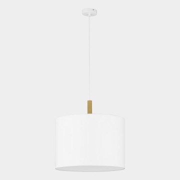 Ljusskrona med upphängningsrem  DEVA 1xE27/25W/230V vit