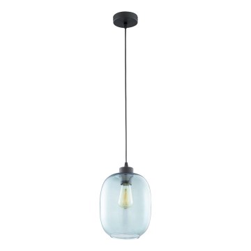 Ljusskrona med upphängningsrem  ELIO 1xE27/15W/230V blå