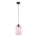 Ljusskrona med upphängningsrem  ELIO 1xE27/60W/230V rosa 