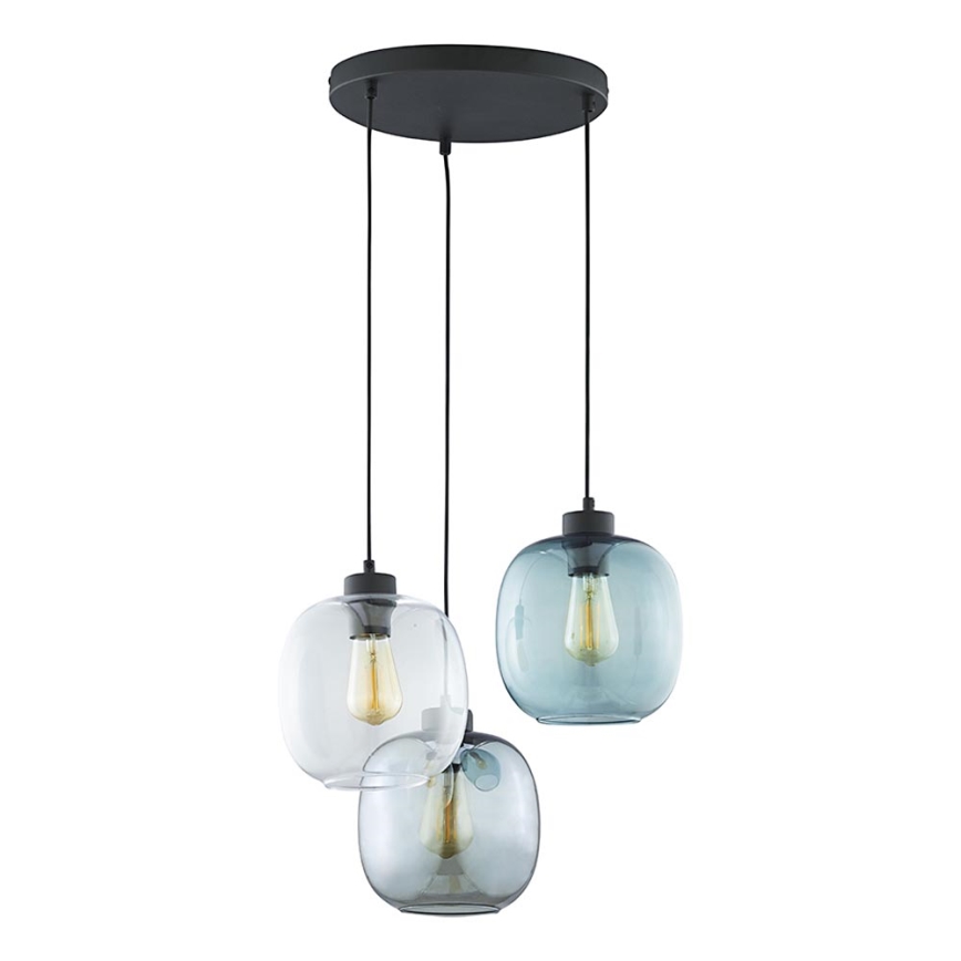 Ljusskrona med upphängningsrem  ELIO 3xE27/15W/230V