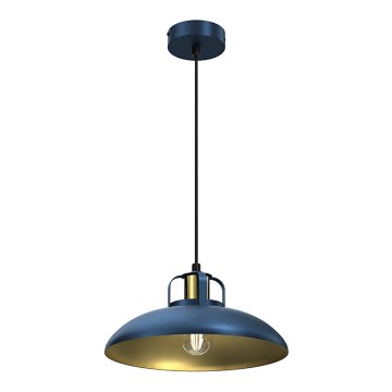 Ljusskrona med upphängningsrem  FELIX 1xE27/60W/230V blå