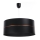 Ljusskrona med upphängningsrem  GLAM HOME 1xE27/60W/230V diameter  40 cm svart 