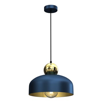 Ljusskrona med upphängningsrem  HARALD 1xE27/60W/230V blå 