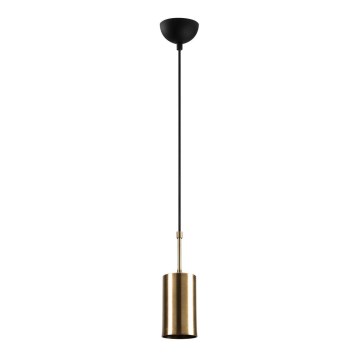 Ljusskrona med upphängningsrem  KEM 1xE27/40W/230V gyllene 