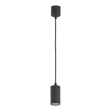Ljusskrona med upphängningsrem  LOGAN BLACK 1xGU10/10W/230V