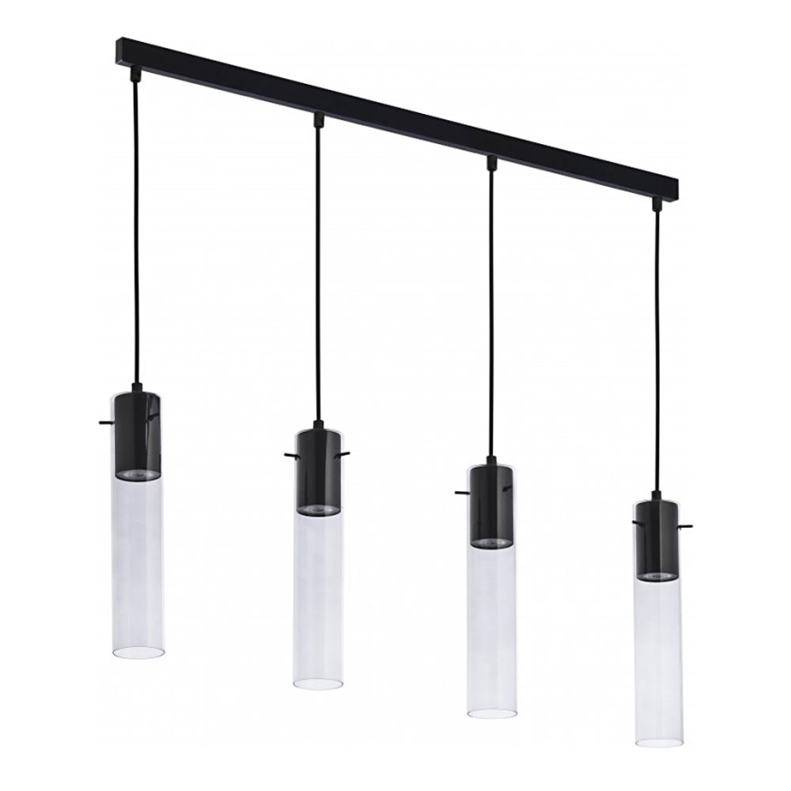 Ljusskrona med upphängningsrem  LOOK GRAPHITE 4xGU10/10W/230V
