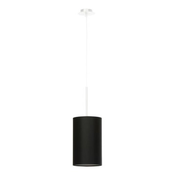 Ljusskrona med upphängningsrem  OTTO 1xE27/60W/230V diameter  15 cm svart