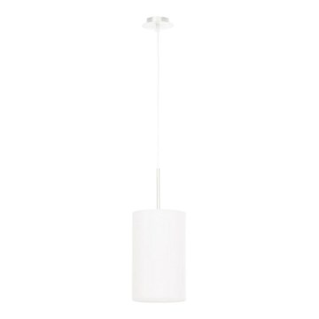 Ljusskrona med upphängningsrem  OTTO 1xE27/60W/230V diameter  15 cm vit