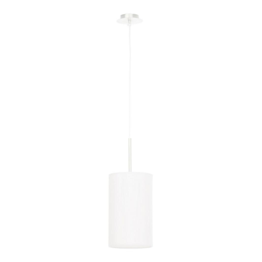 Ljusskrona med upphängningsrem  OTTO 1xE27/60W/230V diameter  15 cm vit