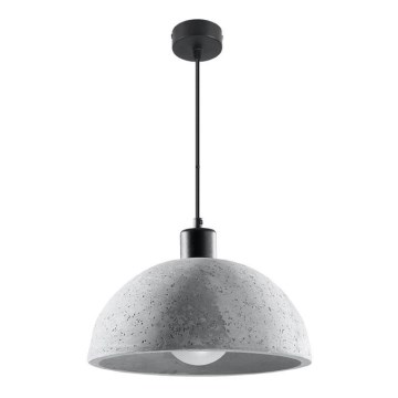 Ljusskrona med upphängningsrem  PABLITO 1xE27/60W/230V betong