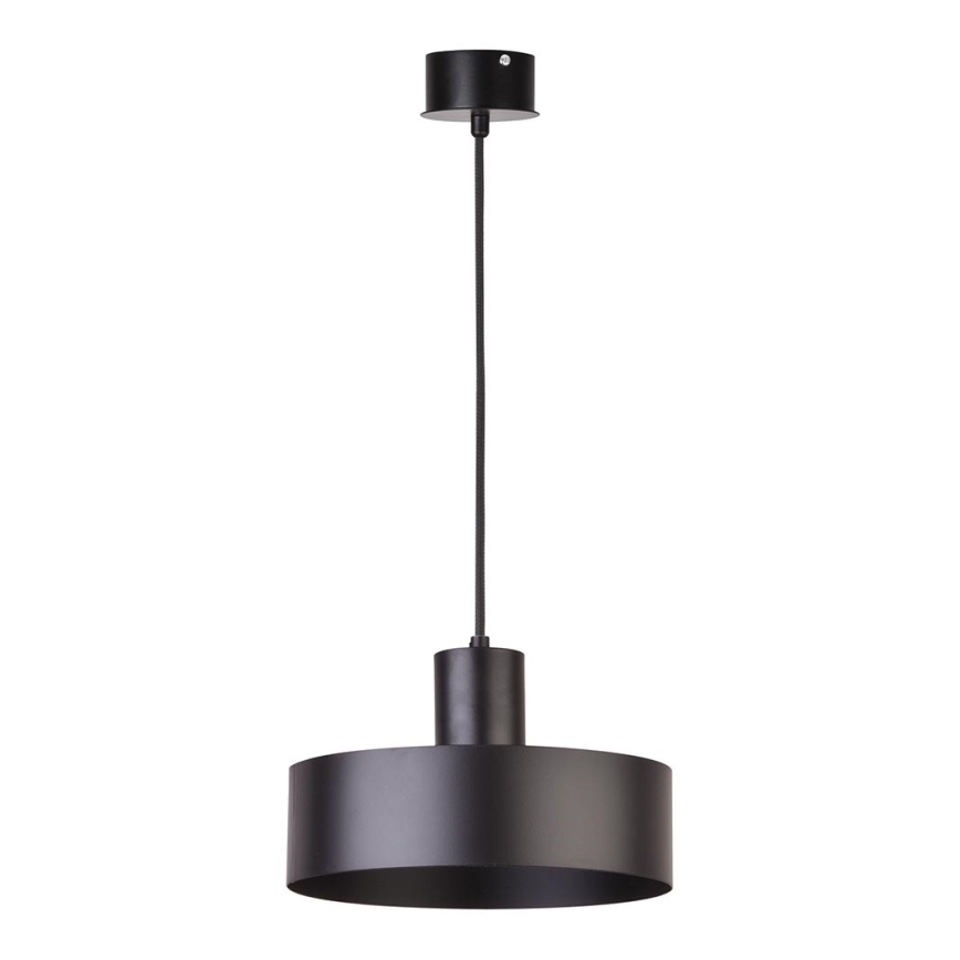 Ljusskrona med upphängningsrem  RIF 1xE27/60W/230V diameter  25 cm svart 