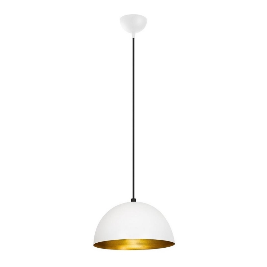 Ljusskrona med upphängningsrem  SIVANI 1xE27/40W/230V vit 