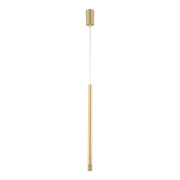 Ljusskrona med upphängningsrem  SOPEL LASER 1xG9/2,5W/230V gyllene 